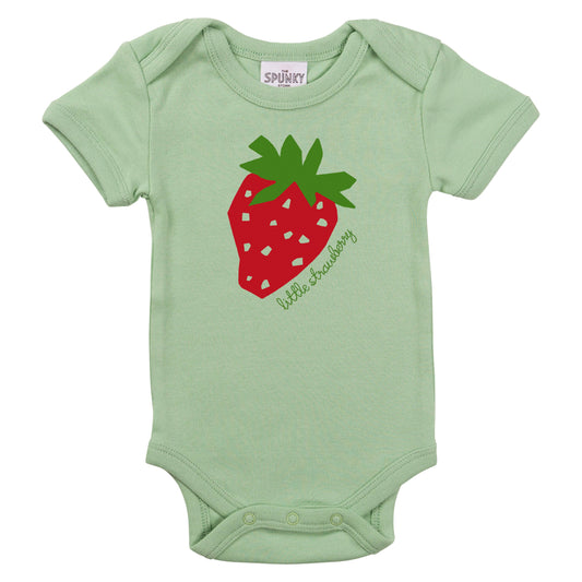 Organic Baby Bodysuit - Little Strawberry