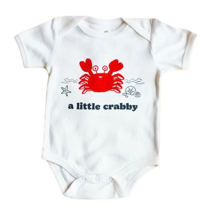 Organic Baby Bodysuit - A Little Crabby