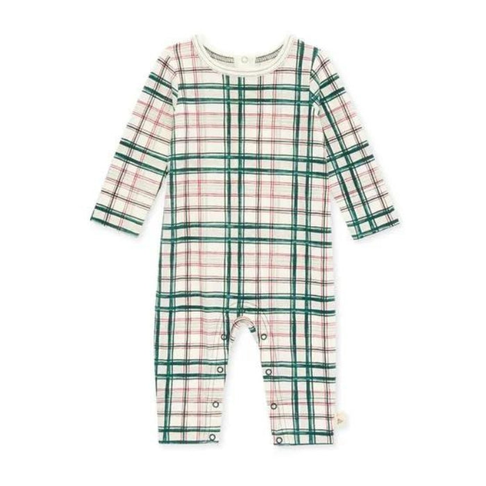 Organic Baby Romper / Jumpsuit - Irish Plaid