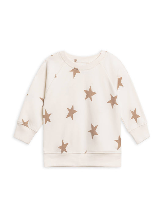 Organic Baby and Kids Portland Pullover - Star / Truffle