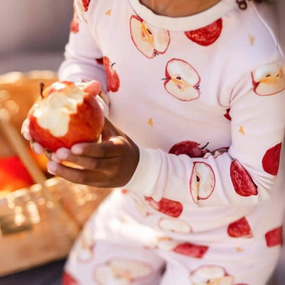 Organic Cotton Apple Orchard Toddler & Kid Pajamas Set (2 Pc)