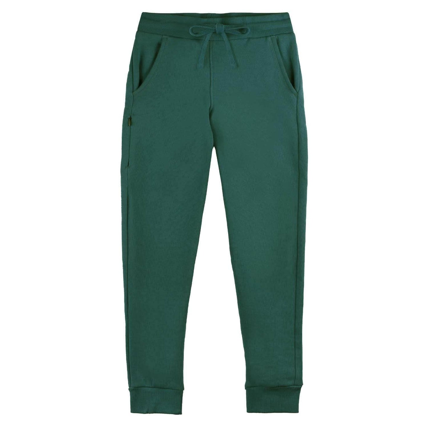 Organic Cotton Kid Joggers - Forest Green