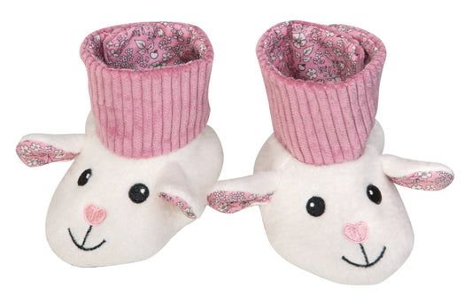 Organic Baby Booties - Lamby