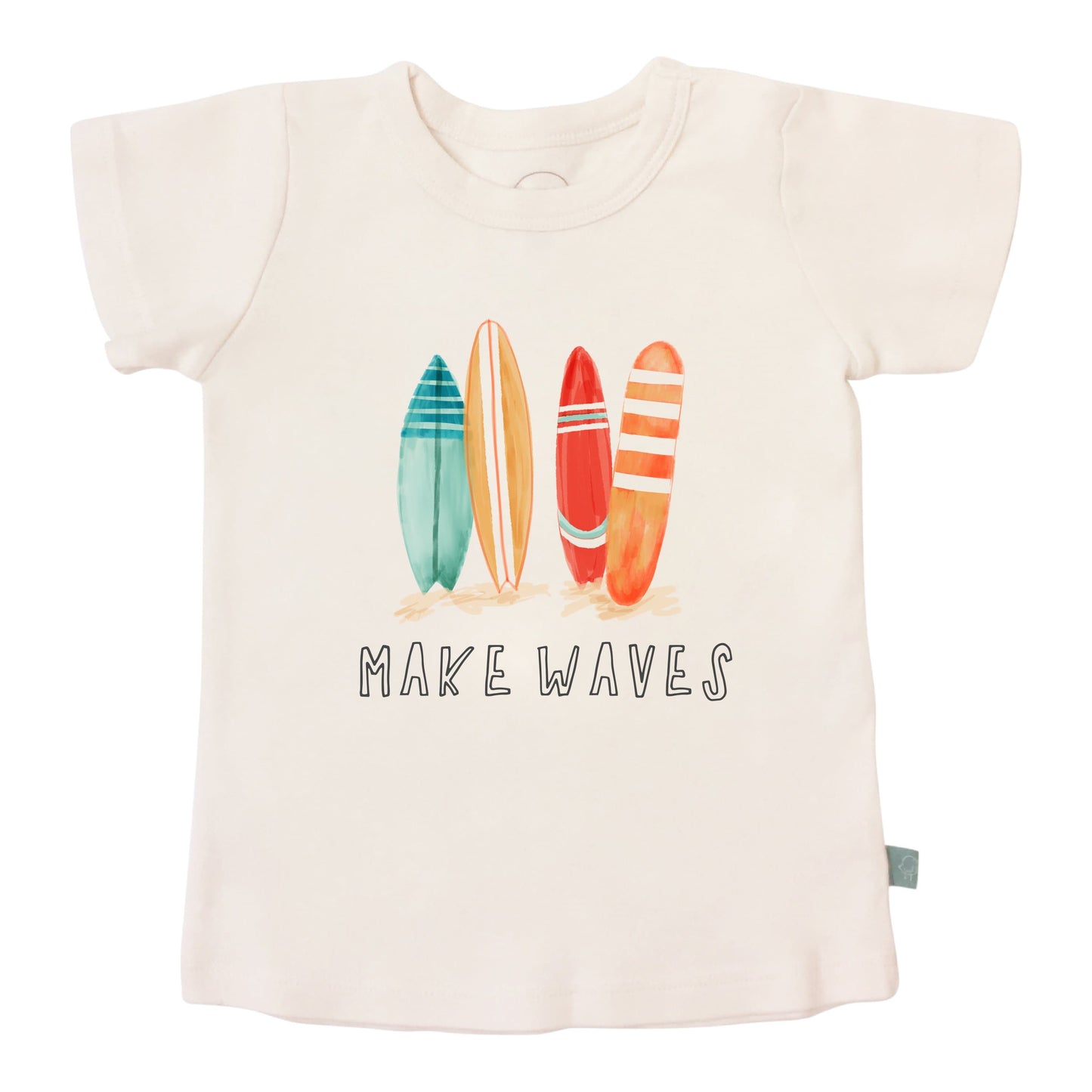 Organic Toddler Graphic Tee - Make Waves