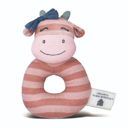 Miss Moo - Organic Teething Rattle