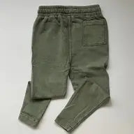 Organic Cotton Toddler & Kid Cargo Pants - Green