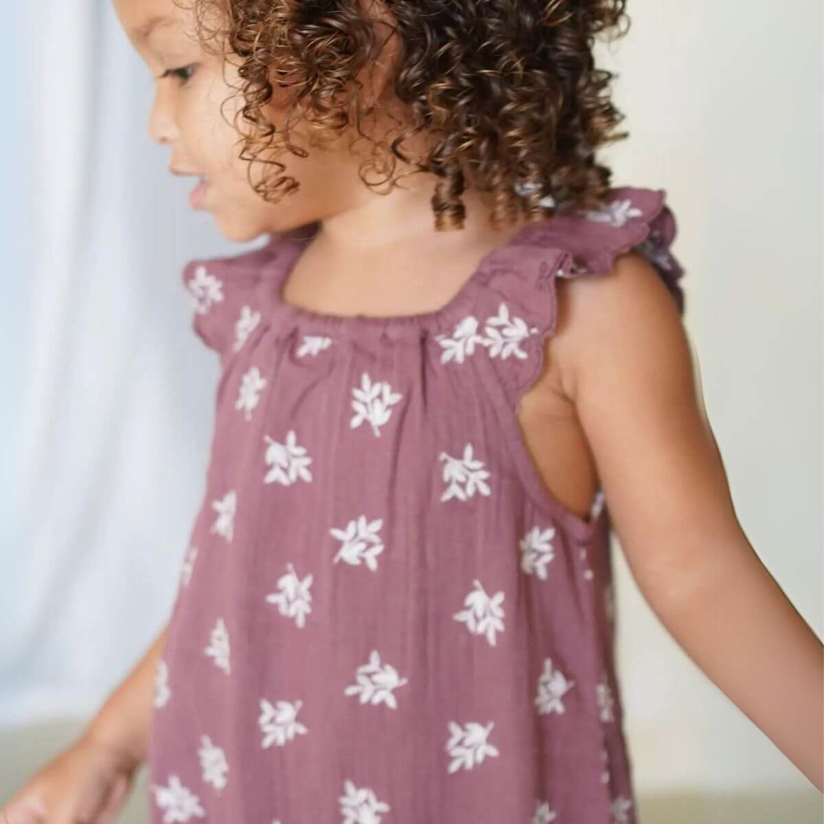 Organic Baby / Toddler Floral Romper - Mulberry – Young Eden