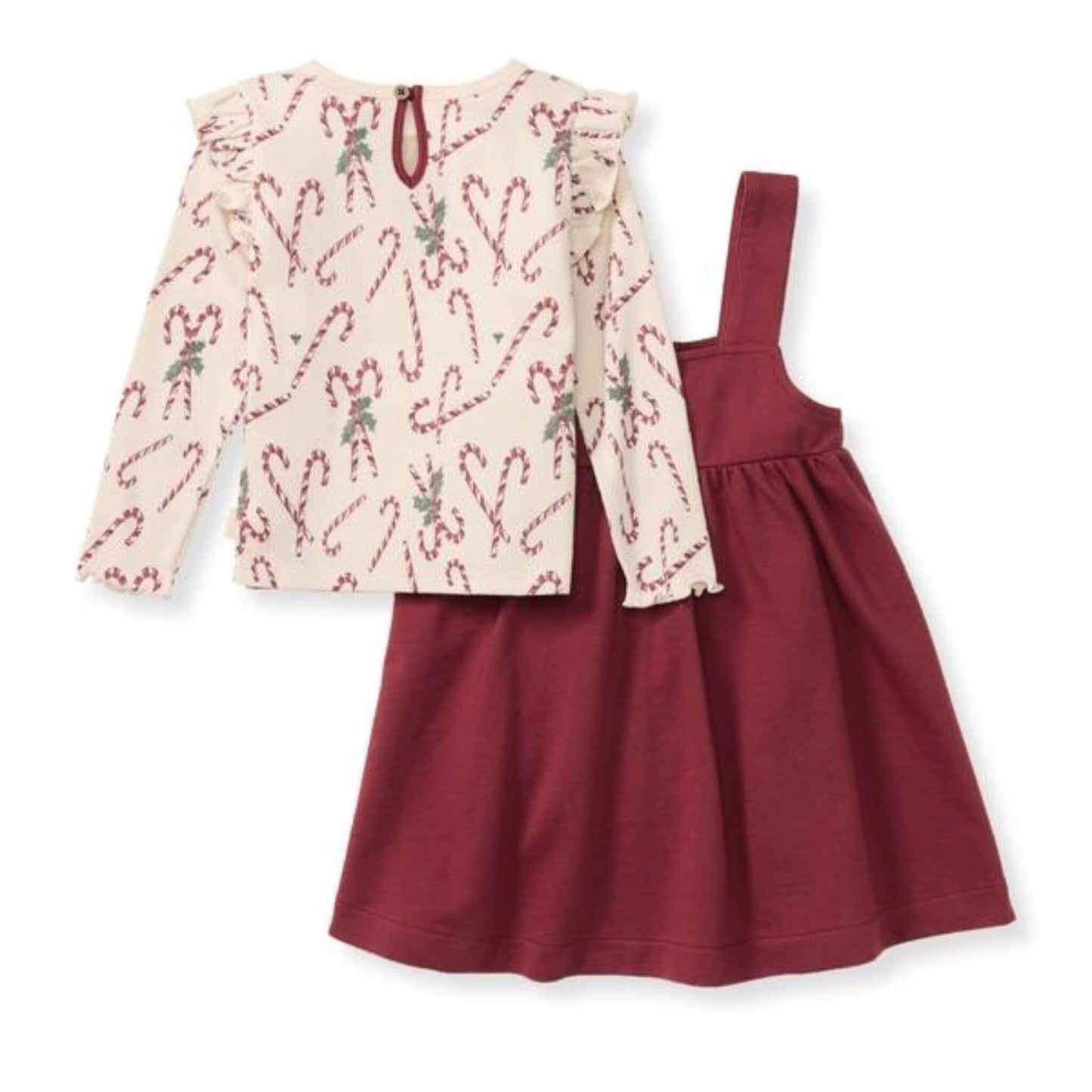 Dancing Candy Canes Organic Cotton Shirt & Dress Set