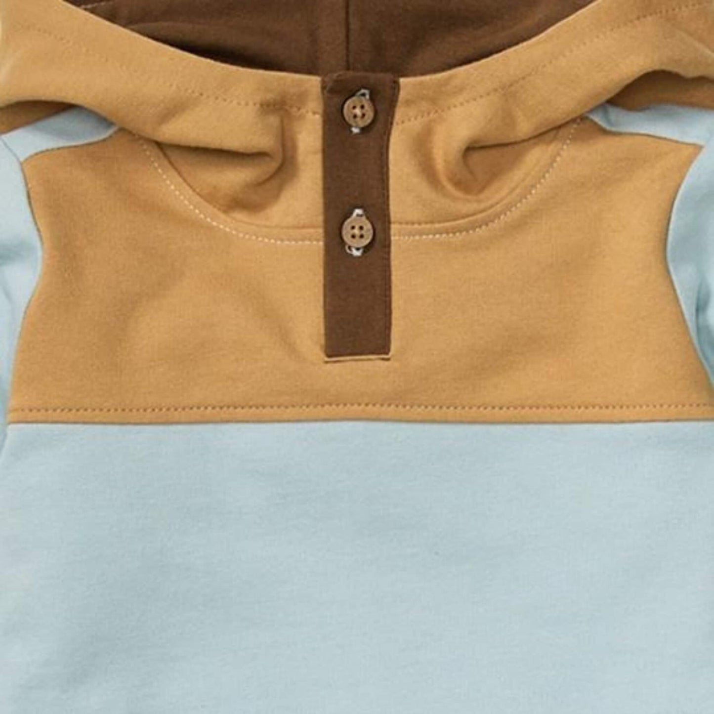 French Terry Organic Cotton Baby & Toddler Colorblocked Set