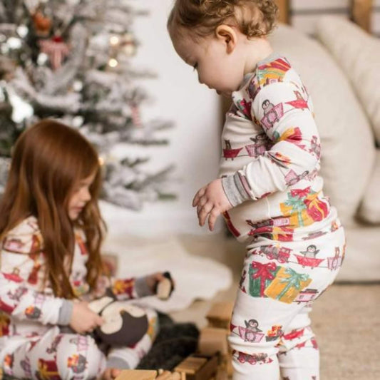 Holiday Toy Train Organic Cotton Pajamas