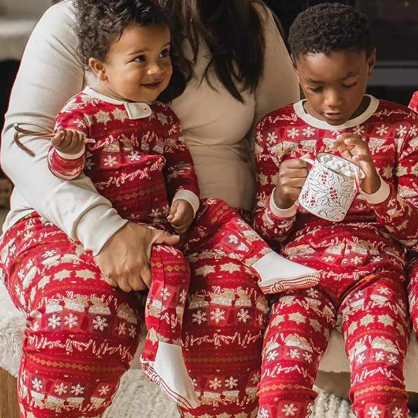 Hot Cocoa Matching Organic Cotton Pajamas