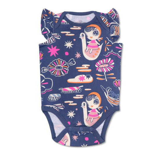 KEFE Flutter Sleeve Onesie - Swan Girl