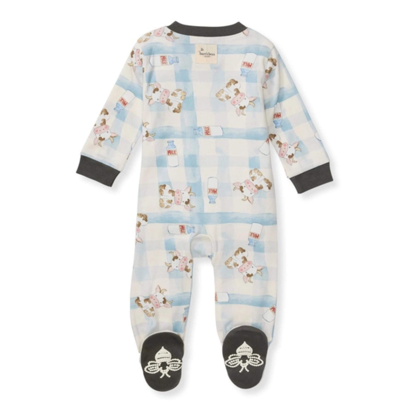 Little Moo Organic Cotton Sleep & Play - Muted Blue