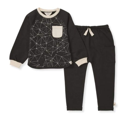 Organic Baby & Toddler Boy Sweatshirt and Jogger Set - Look Up