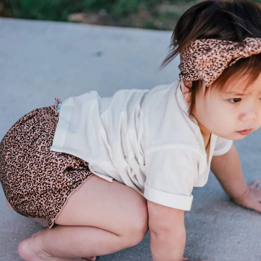 Organic Baby Bloomers - Leopard