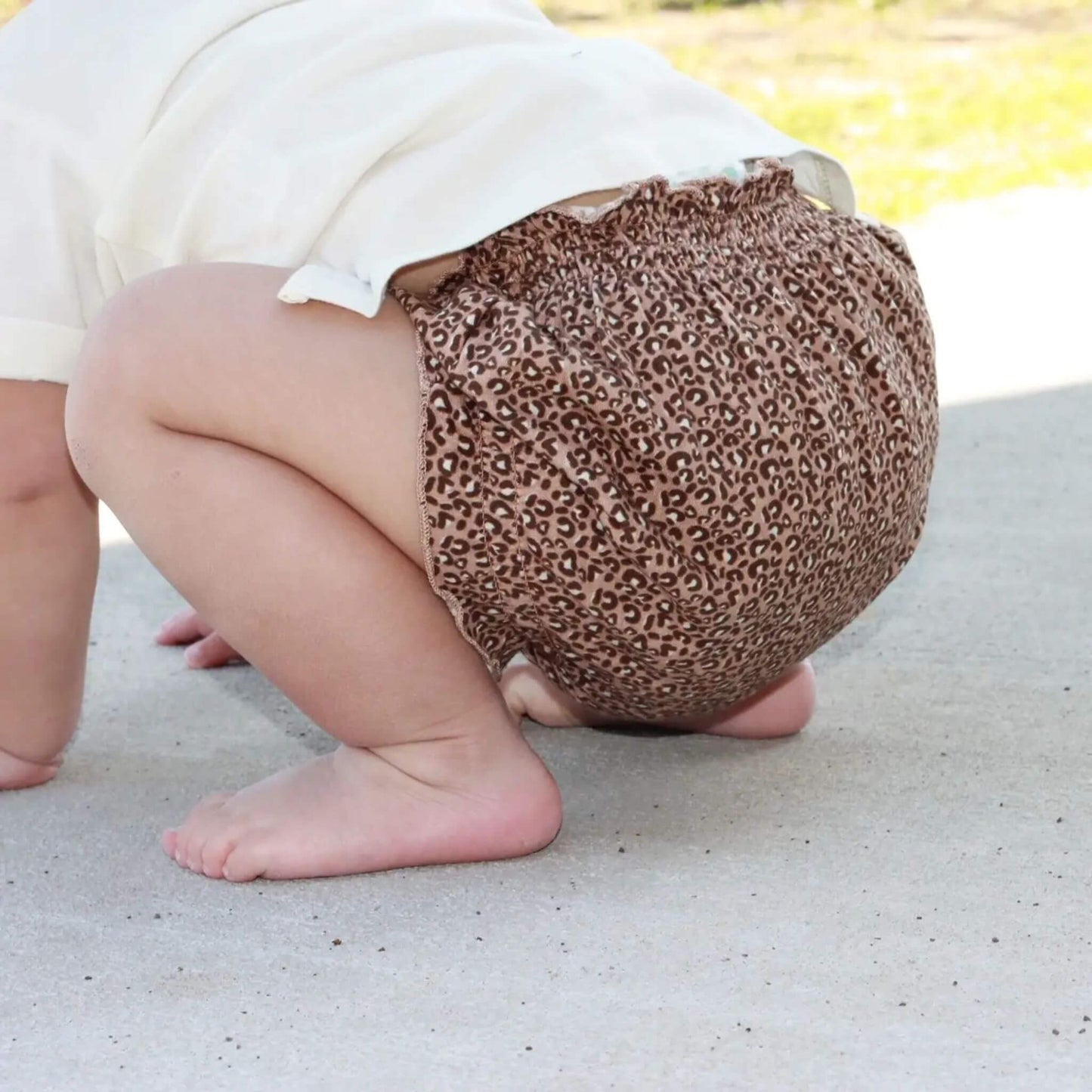 Organic Baby Bloomers - Leopard