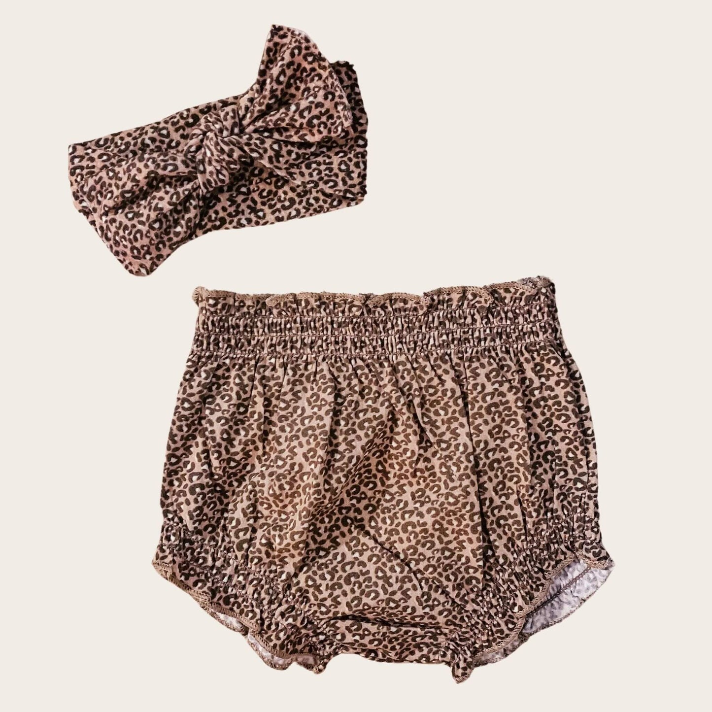 Organic Baby Bloomers - Leopard