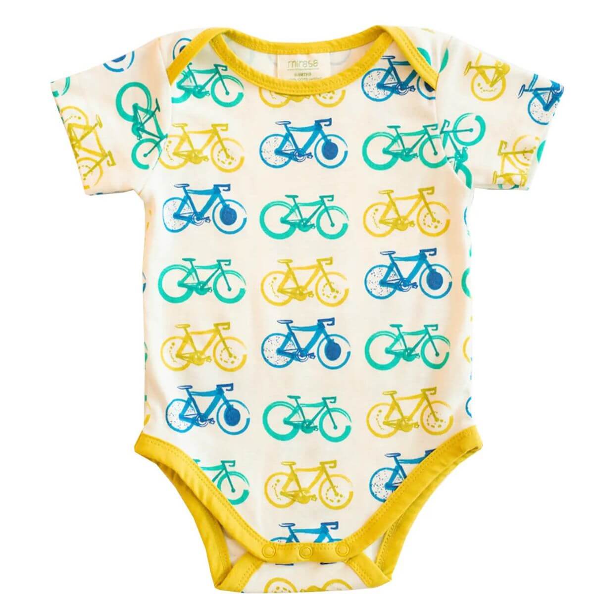 Organic Baby Bodysuit - Bicycles