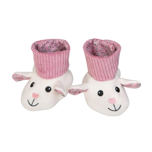 Organic Baby Booties - Lamby