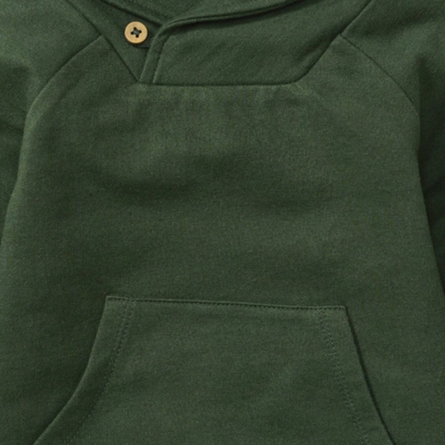 Organic Baby Shawl Collar Jumpsuit - Pine Green