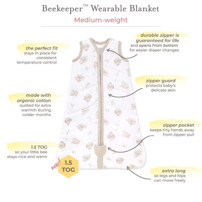 Organic Baby Wearable Blanket Sleep Sack - Over the Moon