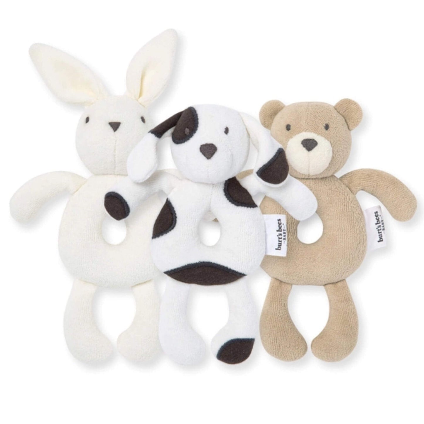 Organic Cotton Bear Plush Baby Rattle