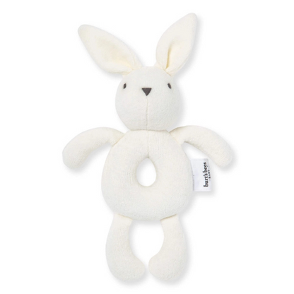 Organic Cotton Bunny Plush Baby Rattle