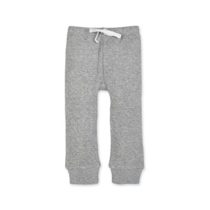 Organic Cotton Quilted Baby Pants - Gray