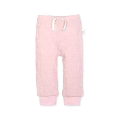 Organic Cotton Quilted Baby Pants - Pink