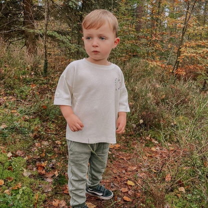 Organic Cotton Toddler & Kid Cargo Pants - Green