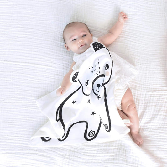 Organic Snuggle Baby Blanket - Bear