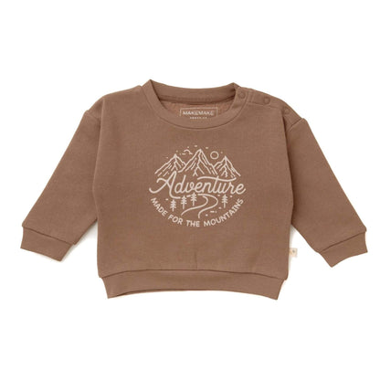 Organic Toddler Graphic Pullover Sweater - Adventure