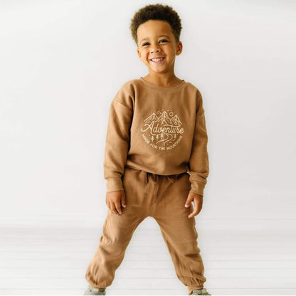 Organic Toddler Graphic Pullover Sweater - Adventure