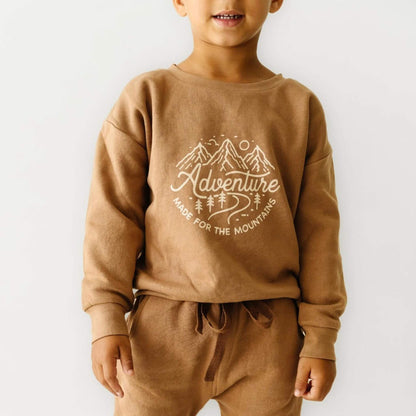 Organic Toddler Graphic Pullover Sweater - Adventure