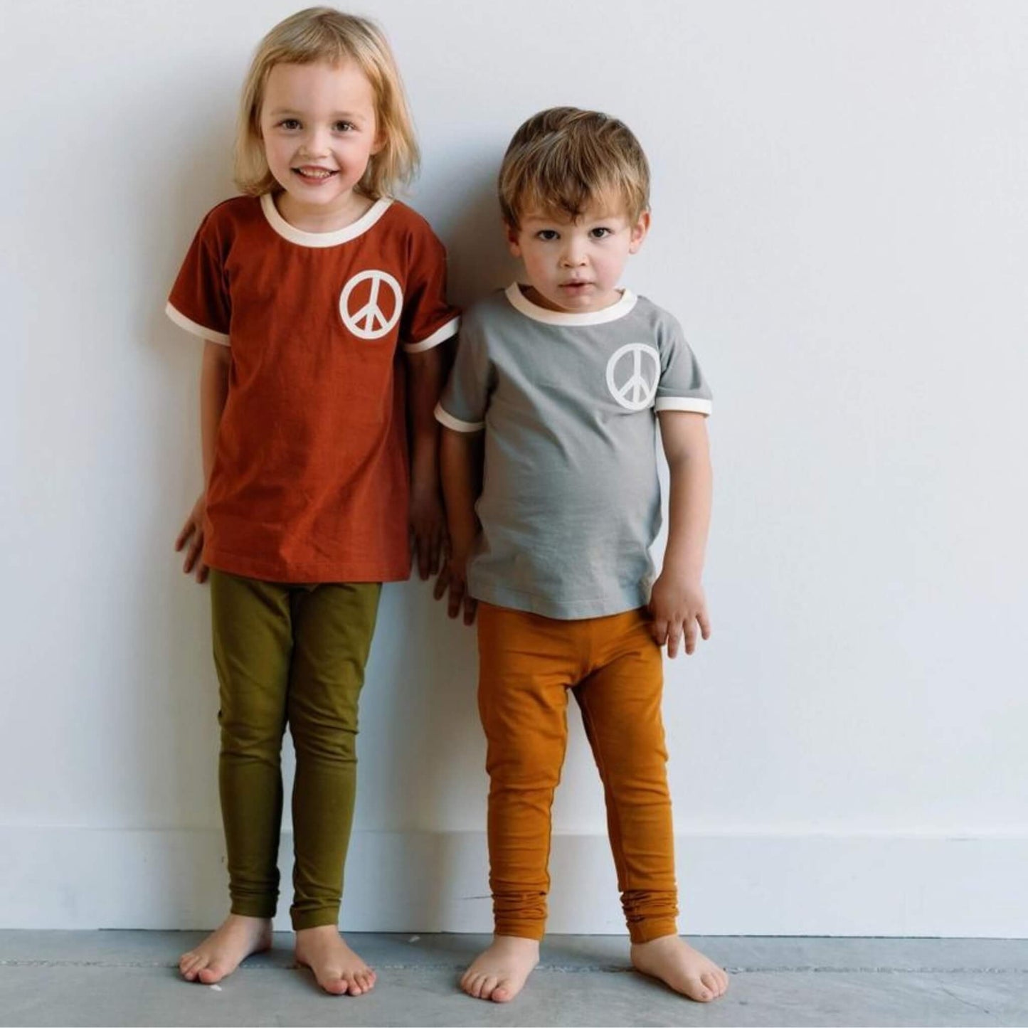 Peace Ringer Organic Cotton Toddler Graphic Tee