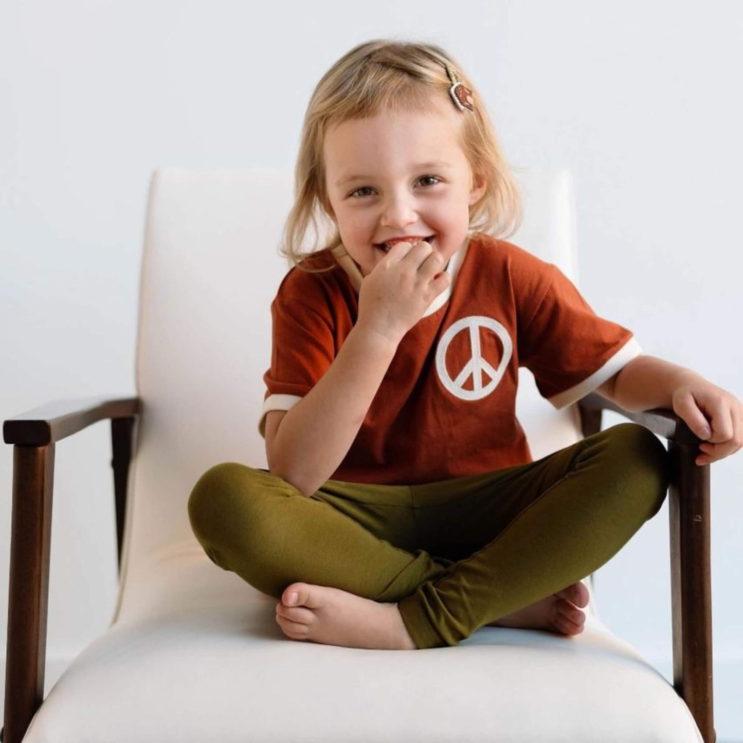 Peace Ringer Organic Cotton Toddler Graphic Tee