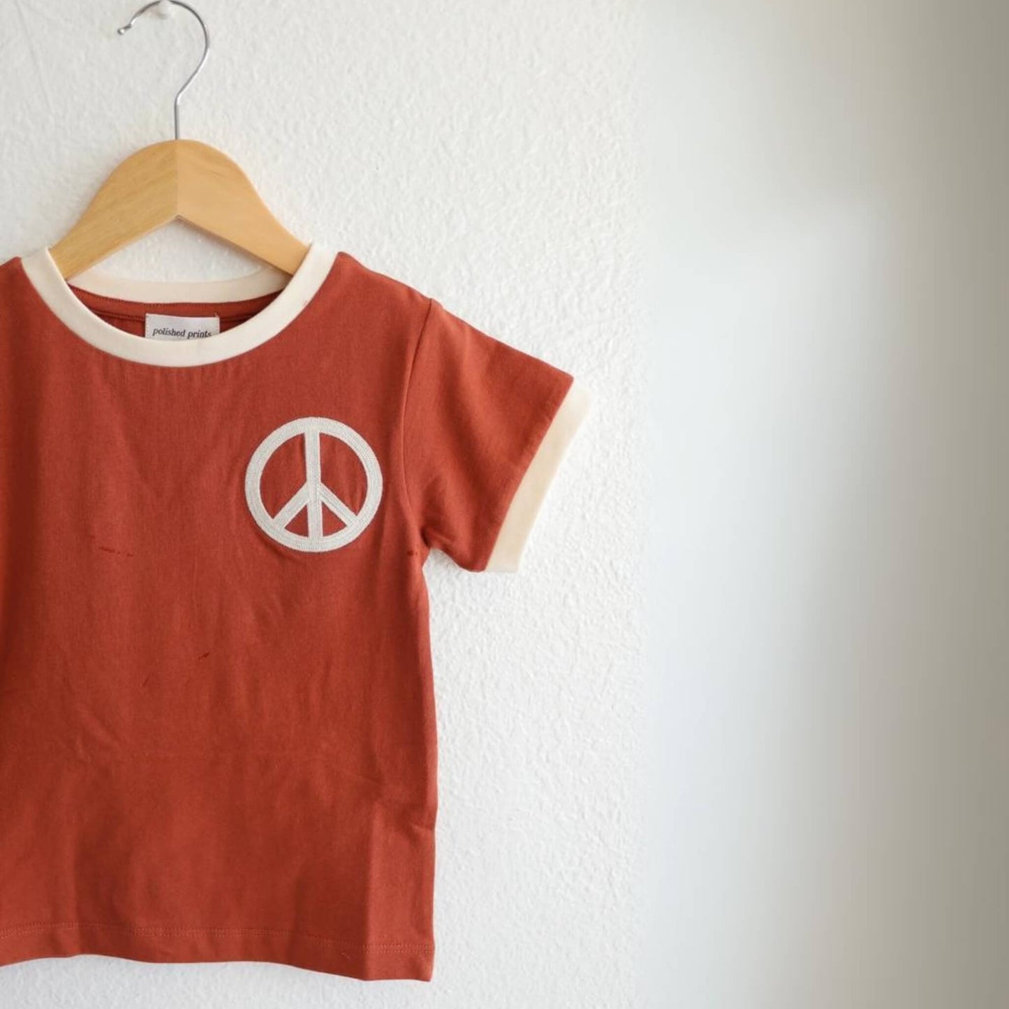 Peace Ringer Organic Cotton Toddler Graphic Tee