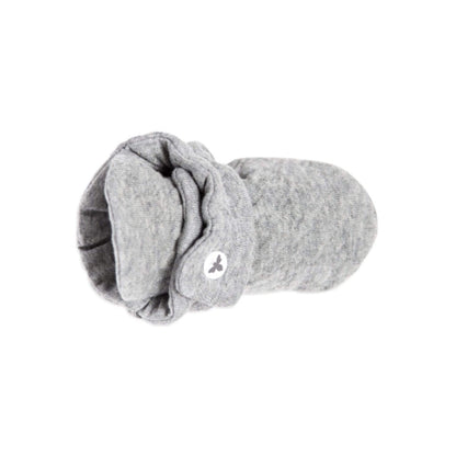 Quilted Bee Organic Cotton Baby Booties - Heather Gray