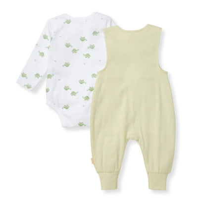 Organic Baby Tortoise Jumpsuit & Bodysuit Set