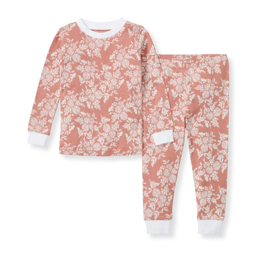 Vibrant Garden Organic Cotton Floral Toddler & Kid Pajamas