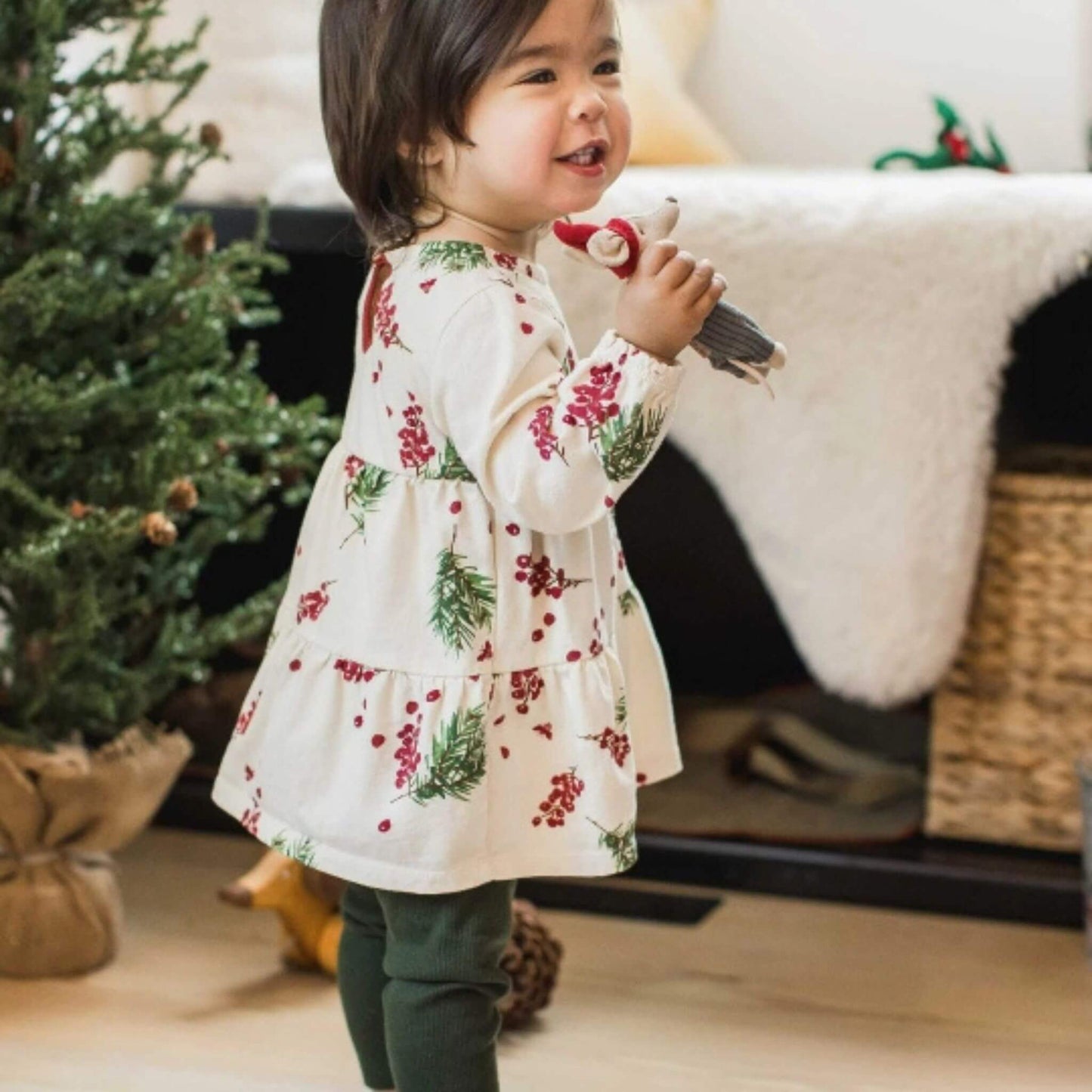 Winter Berries Organic Cotton Tunic Set