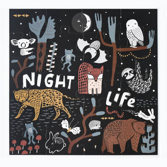 Animal Night Life Toddler Floor Puzzle