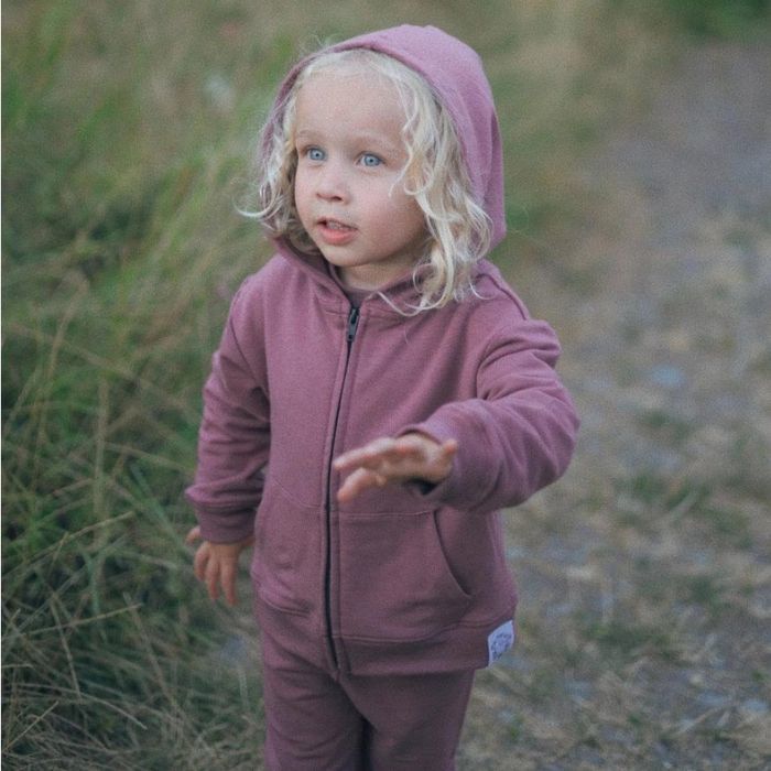 Baby / Toddler Zip Up Hoodie - Rose