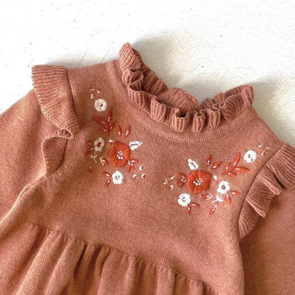 Organic Baby Bubble Romper - Cinnamon