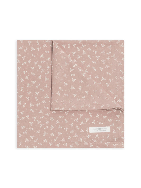 Organic Baby Swaddle Blanket - Wilda Floral / Wren