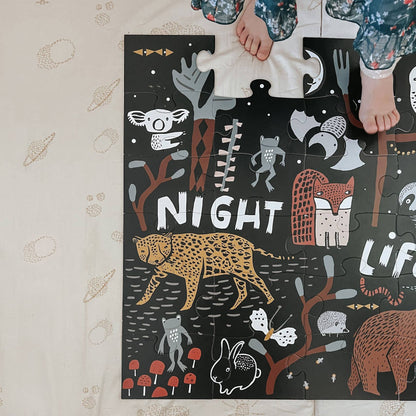 Animal Night Life Toddler Floor Puzzle