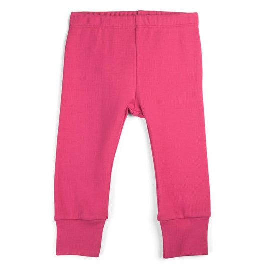 Organic Cotton Baby Pants - Pink Begonia