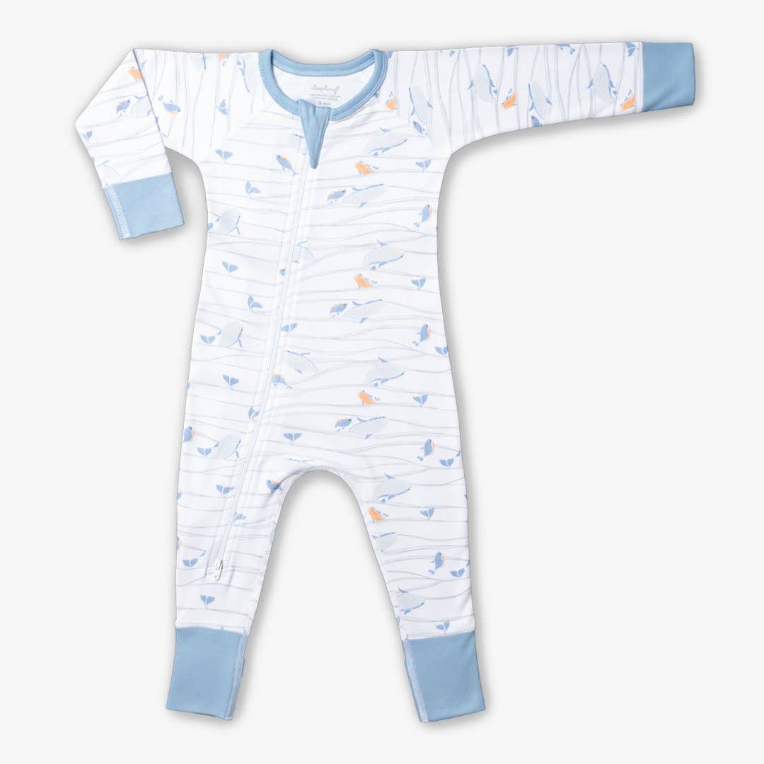 Selling Whale zip romper